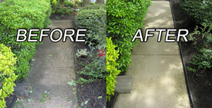 Before and After Power Washing - Moorsetown, NJ