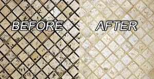 Before and After Tile and Grout - Moorestown, NJ